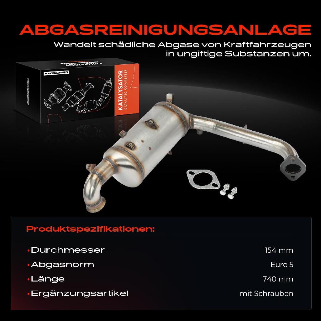 1x Partikelfilter für Ford C-Max DM2 Focus II Mazda 3 BK Volvo V50 S40 II