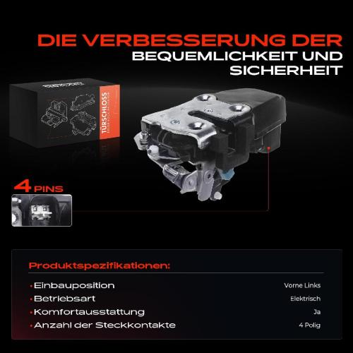 1x Türschloss Vorne Links für Chrysler 300 C LE LX 300 C Touring 2.7L 3.0L 3.5L 5.6L 6.1L 2004-2012 Bild 1x Türschloss Vorne Links für Chrysler 300 C LE LX 300 C Touring 2.7L 3.0L 3.5L 5.6L 6.1L 2004-2012