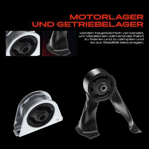 3x Motorlager Getriebelagerlager Vorne und Hinten für Mitsubishi Lancer CS CT 1.6L 2.0L Bild 3x Motorlager Getriebelagerlager Vorne und Hinten für Mitsubishi Lancer CS CT 1.6L 2.0L