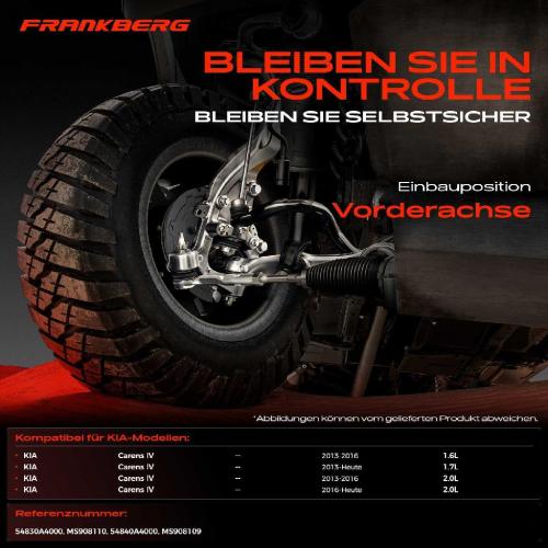 2x Koppelstange Vorderachse für KIA Carens IV 1.6L 1.7L 2.0L Bj ab 2013 Bild 2x Koppelstange Vorderachse für KIA Carens IV 1.6L 1.7L 2.0L Bj ab 2013