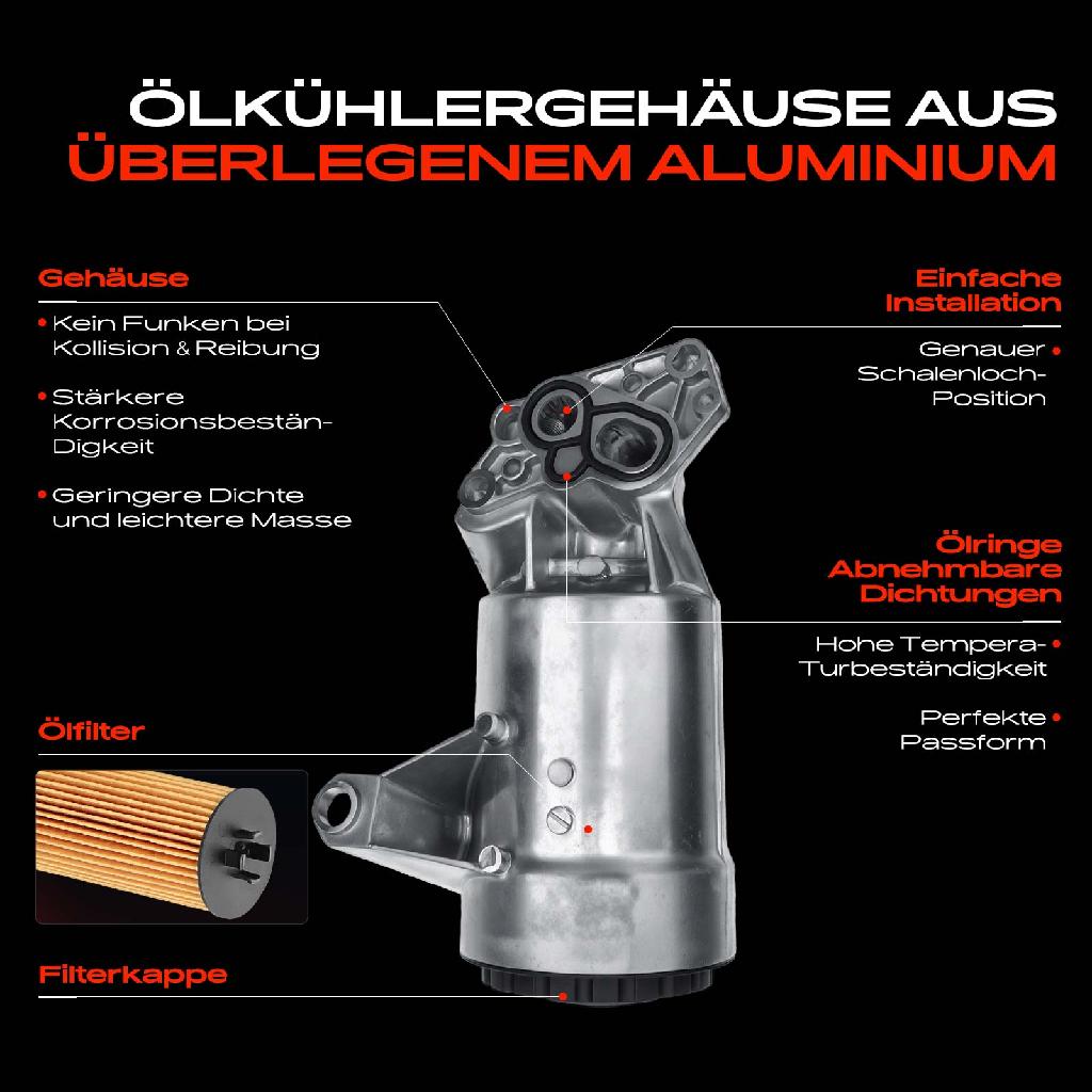 1x Ölfiltergehäuse für Renault Espace III Master II Trafic II 2.2L 2.5L