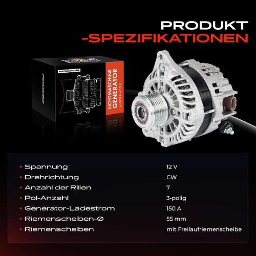 1x Lichtmaschine Generator für Subaru Forester SJ Outback BR XV GP Bj ab 2009 Bild 1x Lichtmaschine Generator für Subaru Forester SJ Outback BR XV GP Bj ab 2009