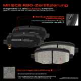 4x Bremsbeläge Hinterachse für Fiat 500X 334 Jeep Compass Renegade SUV Van 2014-2025