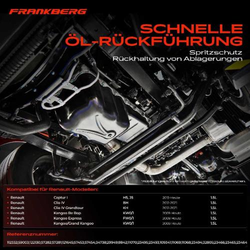 1x Ölwanne Motorölwanne für Renault Clio IV BH KH Kangoo Grand Kangoo KW0/1 FW0/1 1.5L Bild 1x Ölwanne Motorölwanne für Renault Clio IV BH KH Kangoo Grand Kangoo KW0/1 FW0/1 1.5L