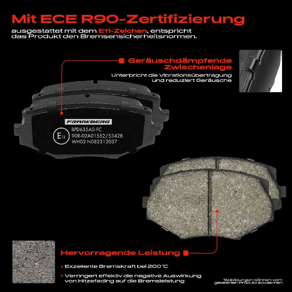 4x Bremsbeläge Vorderachse für Mazda MX-5 I II NA NB 1.6L 1.8L 1993-2005 1993-2005