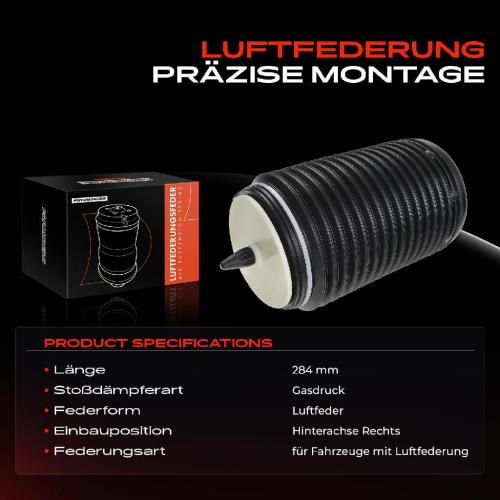 1x Luftfeder Fahrwerk Hinterachse Rechts für Audi A6 Allroad Avant 4G C7 A7 4G Bild 1x Luftfeder Fahrwerk Hinterachse Rechts für Audi A6 Allroad Avant 4G C7 A7 4G