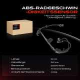 1x ABS Sensor Hinterachse beidseitig für Ford Escort Klasseic VI Cabriolet Stufenheck Fiesta IV Kasten