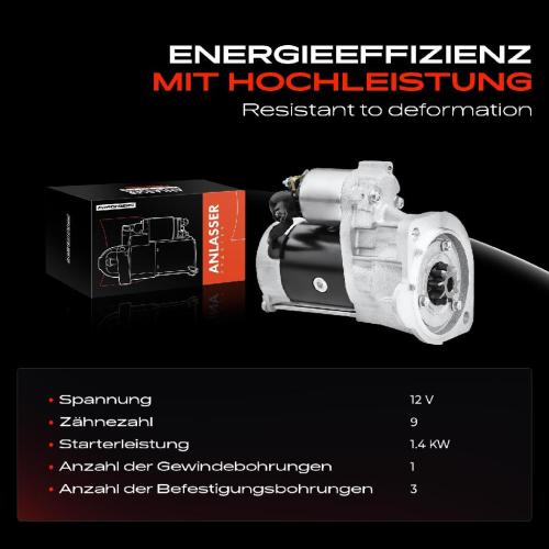 Frankberg 1x Anlasser Starter für Nissan Interstar Bus Kasten Pritsche/Fahrgestell Terrano II Van Opel Movano Combi Bild Frankberg 1x Anlasser Starter für Nissan Interstar Bus Kasten Pritsche/Fahrgestell Terrano II Van Opel Movano Combi