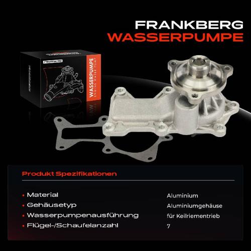 1x Wasserpumpe Kühlwasserpumpe für Jeep Wrangler 3 III JK 3.8L Bj ab 2007 Bild 1x Wasserpumpe Kühlwasserpumpe für Jeep Wrangler 3 III JK 3.8L Bj ab 2007