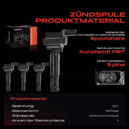 Frankberg 4x Z ndmodul Z ndspule f r Mercedes-Benz W203 CL203 S203 C209 A209 W211 S211 R171 B906 906 1.8L 2002-2010 Bild Frankberg 4x Z ndmodul Z ndspule f r Mercedes-Benz W203 CL203 S203 C209 A209 W211 S211 R171 B906 906 1.8L 2002-2010