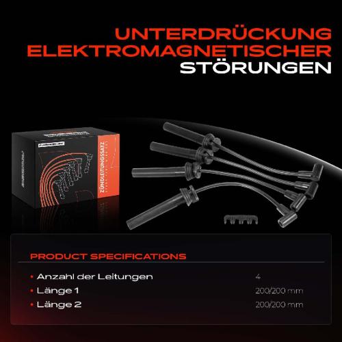 4x Zündleitungssatz Zündkabel für Chrysler Cirrus Neon II Dodge Neon Stratus 2.0L Bild 4x Zündleitungssatz Zündkabel für Chrysler Cirrus Neon II Dodge Neon Stratus 2.0L