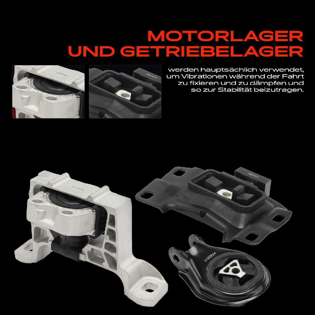 2x Motorlager Getriebelagerlager Vorne und Hinten für Mazda 3 BK BL 1.6L 2.0L