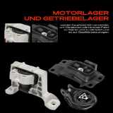 2x Motorlager Getriebelagerlager Vorne und Hinten für Mazda 3 BK BL 1.6L 2.0L
