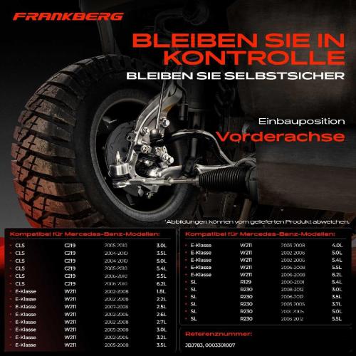 1x Traggelenk Vorderachse für Mercedes-Benz CLS C219 E-Klasse W211 E-Klasse T-Model S211 SL R129 R230 Bild 1x Traggelenk Vorderachse für Mercedes-Benz CLS C219 E-Klasse W211 E-Klasse T-Model S211 SL R129 R230