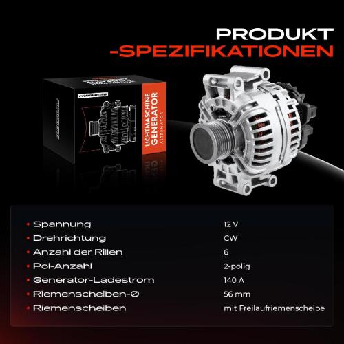 Frankberg 1x Lichtmaschine Generator für Audi A4 8K2 B8 A5 8T3 8F7 8TA Q5 8RB 1.8L 2.0L Bild Frankberg 1x Lichtmaschine Generator für Audi A4 8K2 B8 A5 8T3 8F7 8TA Q5 8RB 1.8L 2.0L