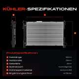 1x Kühler Wasserkühler Motorkühler für Mercedes-Benz W203 S203 C209 A209 R171