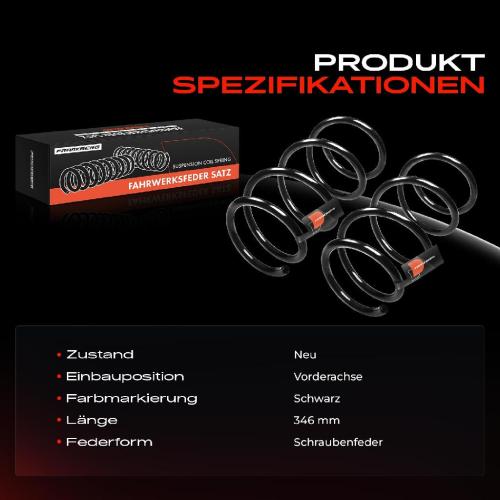 Frankberg 2x Fahrwerksfeder Vorderachse für Renault Megane Scenic JA0/1 Scénic I MPV FA0 JA0/1 1997-2003 Bild Frankberg 2x Fahrwerksfeder Vorderachse für Renault Megane Scenic JA0/1 Scénic I MPV FA0 JA0/1 1997-2003
