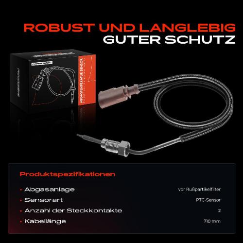 1x Abgastemperatursensor für VW Multivan Transporter T5 2009-2015 2.0L Bild 1x Abgastemperatursensor für VW Multivan Transporter T5 2009-2015 2.0L