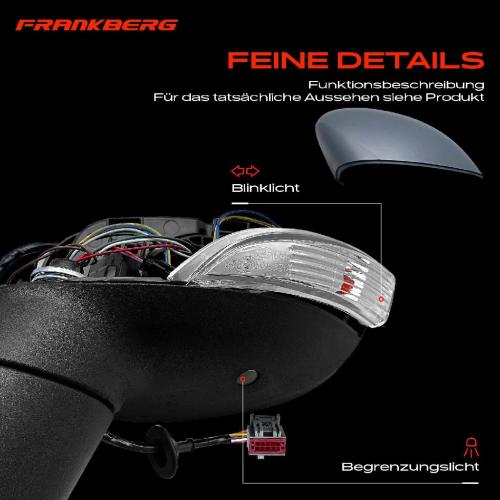 Frankberg 1x Au enspiegel Links f r Ford Fiesta VI CB1 CCN Van 2008-2017 Bild Frankberg 1x Au enspiegel Links f r Ford Fiesta VI CB1 CCN Van 2008-2017
