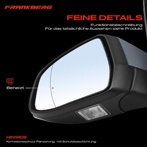 Frankberg 1x Außenspiegel Links für Ford Focus III 1.0L 1.6L 2.0L 2010-2014 Bild Frankberg 1x Außenspiegel Links für Ford Focus III 1.0L 1.6L 2.0L 2010-2014