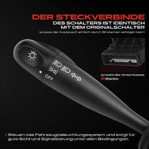 1x Kombischalter Lenkstockschalter für Hyundai Getz TB KIA SA Picanto Rio II JB 1.5L Bild 1x Kombischalter Lenkstockschalter für Hyundai Getz TB KIA SA Picanto Rio II JB 1.5L
