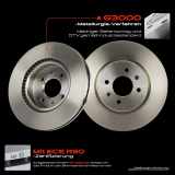 2x Bremsscheiben Hinterachse für Jaguar XE XF Sportbrake Land Rover Discovery Sport Van Range Velar