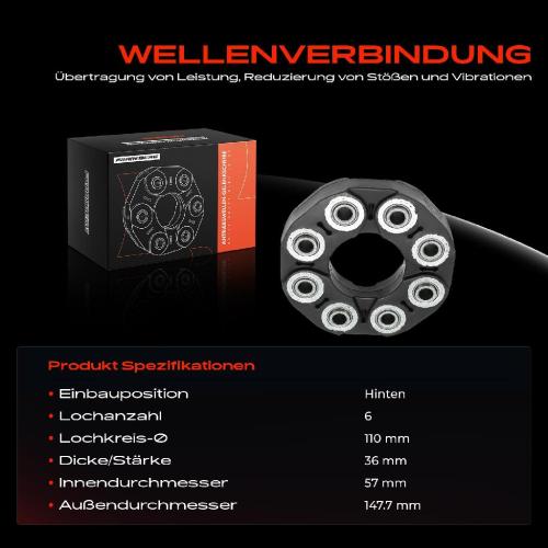1x Gelenkscheibe Hardyscheibe Kardanwelle Hinten für Mercedes SLC SLK R172 R172 Bild 1x Gelenkscheibe Hardyscheibe Kardanwelle Hinten für Mercedes SLC SLK R172 R172
