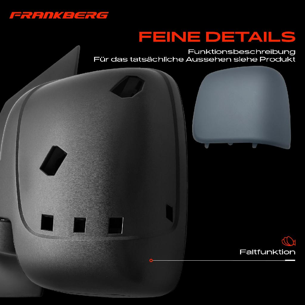 1x Außenspiegel Links für Citroën Jumpy Kasten Fiat Scudo Bus Pritsche Peugeot Expert