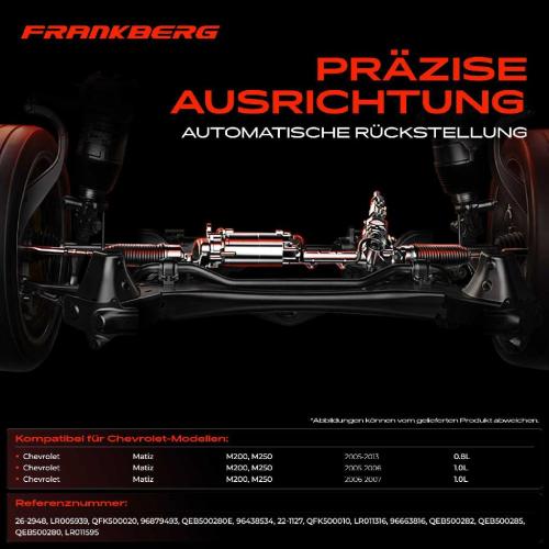 1x Lenkgetriebe Servolenkgetriebe für Chevrolet Matiz M200 M250 0.8L 1.0L Bj ab 2005 Bild 1x Lenkgetriebe Servolenkgetriebe für Chevrolet Matiz M200 M250 0.8L 1.0L Bj ab 2005