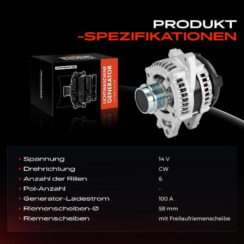 Frankberg 1x Lichtmaschine Generator für Toyota Auris E15 Yaris KSP9 NCP9 Urban Cruiser Bild Frankberg 1x Lichtmaschine Generator für Toyota Auris E15 Yaris KSP9 NCP9 Urban Cruiser