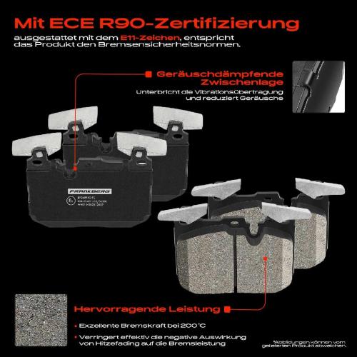 4x Bremsbeläge Vorderachse für BMW 1er F20 F21 2 Cabriolet F23 F22 F87 F34 F31 F30 F80 F31 2011-2025 Bild 4x Bremsbeläge Vorderachse für BMW 1er F20 F21 2 Cabriolet F23 F22 F87 F34 F31 F30 F80 F31 2011-2025