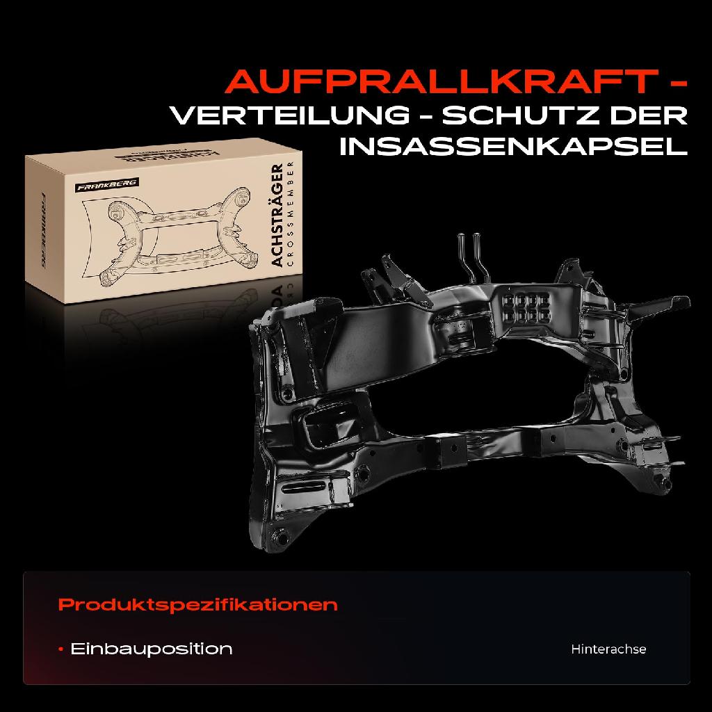 1x Achskörper Achsträger Motorträger Hinterachse für Mitsubishi Outlander I CUW 4WD 2003-2006