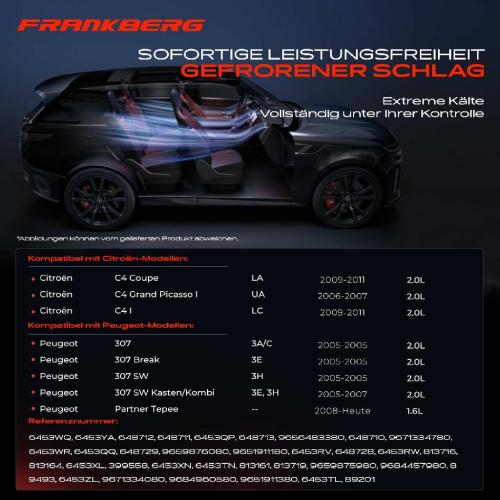 1x Klimakompressor für Citroën C4 LC LA UA Peugeot 307 307 SW Partner Bild 1x Klimakompressor für Citroën C4 LC LA UA Peugeot 307 307 SW Partner