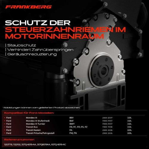 1x Steuergehäuse Abdeckung Steuerkette Deckel für Ford Mondeo III Transit 2000-2007 Bild 1x Steuergehäuse Abdeckung Steuerkette Deckel für Ford Mondeo III Transit 2000-2007