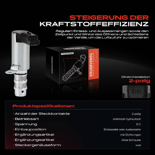 1x Steuerventil Nockenwellenverstellung für Opel K0 Ford CK Citroën DA Peugeot DS Bild 1x Steuerventil Nockenwellenverstellung für Opel K0 Ford CK Citroën DA Peugeot DS