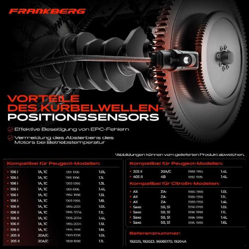 1x Kurbelwellensensor Impulsgeber für Citroën AX ZA Berlingo Saxo Xsara ZX Peugeot Bild 1x Kurbelwellensensor Impulsgeber für Citroën AX ZA Berlingo Saxo Xsara ZX Peugeot