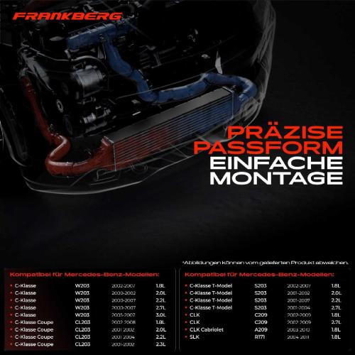 1x Ladeluftkühler Turbokühler für Mercedes-Benz W203 CL203 S203 A209 C209 SLK R171 Bild 1x Ladeluftkühler Turbokühler für Mercedes-Benz W203 CL203 S203 A209 C209 SLK R171