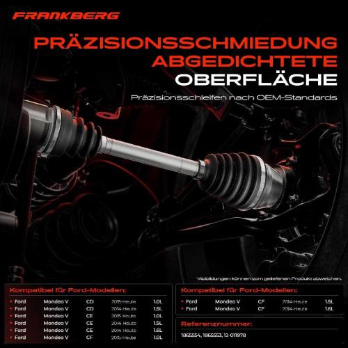Frankberg 1x Antriebswelle Gelenksatz Vorderachse für Ford Mondeo 5 Schrägheck Stufenheck Turnier Bild Frankberg 1x Antriebswelle Gelenksatz Vorderachse für Ford Mondeo 5 Schrägheck Stufenheck Turnier