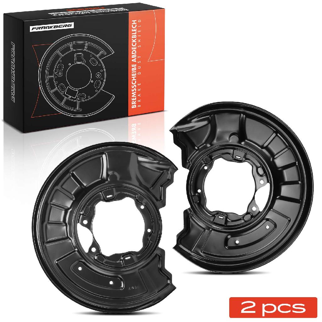 Frankberg 2x Ankerblech Bremsscheibe Hinterachse Beidseitig für Mercedes-Benz C-Klasse Coupe T-Model W204 S204