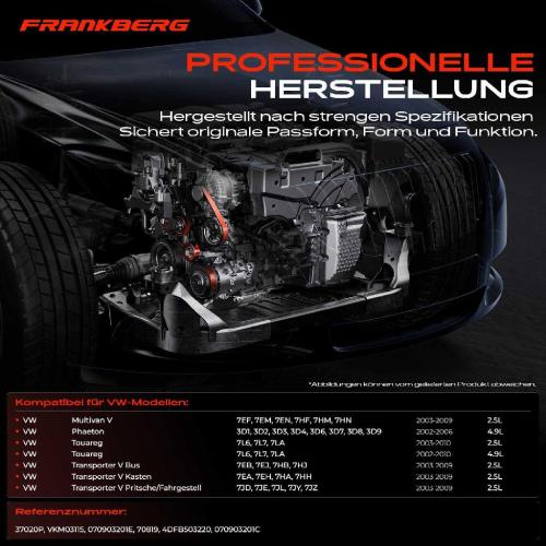 1x Umlenkrolle Führungsrolle für VW Multivan V Phaeton Touareg Transporter V Bild 1x Umlenkrolle Führungsrolle für VW Multivan V Phaeton Touareg Transporter V