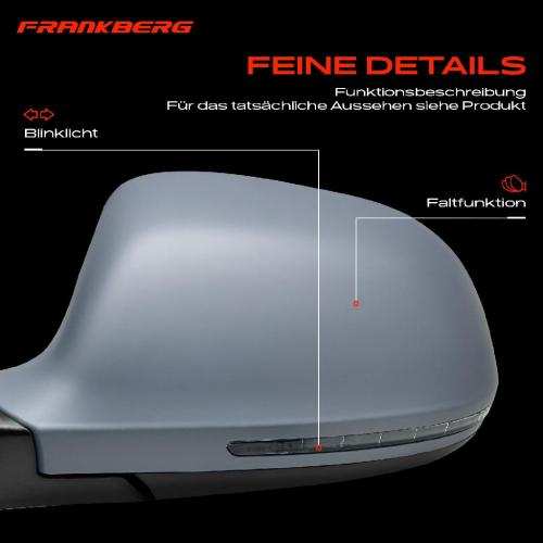 Frankberg 1x Außenspiegel Links für Audi A4 Allroad Avant 8K2 8KH 8K5 2007-2016 Bild Frankberg 1x Außenspiegel Links für Audi A4 Allroad Avant 8K2 8KH 8K5 2007-2016