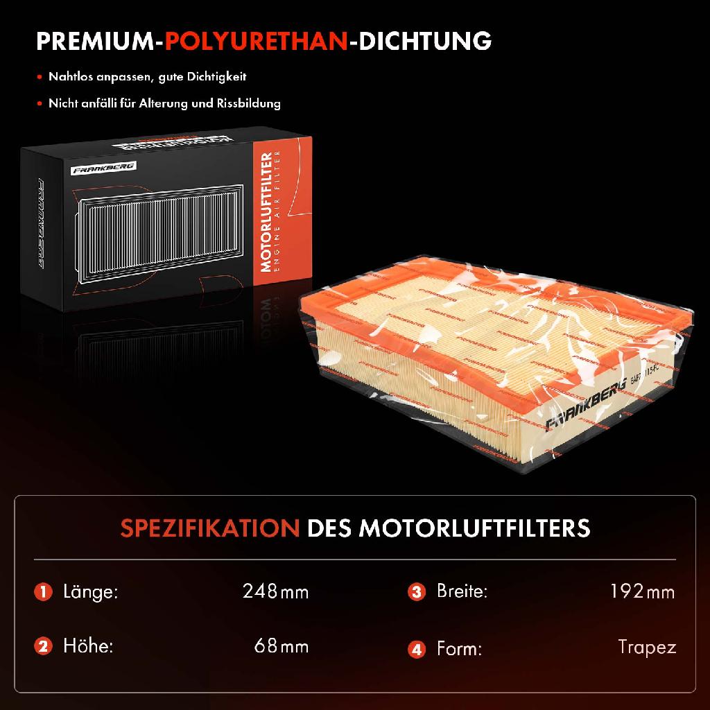 1x Luftfilter Filtereinsatz für Renault Scénic 3 Megane 3 CC Fluence