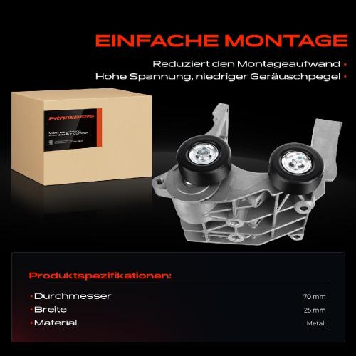 1x Spannrolle Riemenspanner für Ford Fiesta V Fusion KA 1.3L 1.6L Bild 1x Spannrolle Riemenspanner für Ford Fiesta V Fusion KA 1.3L 1.6L