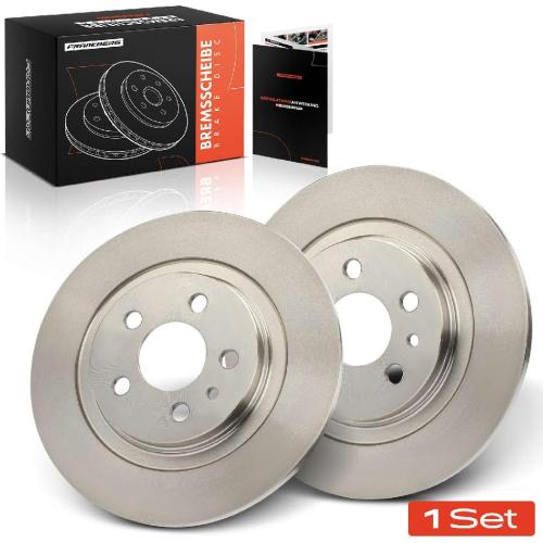 Frankberg 2x Bremsscheiben Hinterachse für Citroën C8 Van Fiat Ulysse Lancia Phedra Peugeot 807 Bj ab 2002 Bild Frankberg 2x Bremsscheiben Hinterachse für Citroën C8 Van Fiat Ulysse Lancia Phedra Peugeot 807 Bj ab 2002