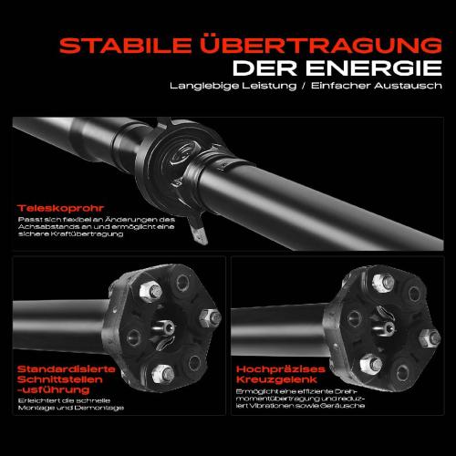 Frankberg 1x Kardanwelle Gelenkwelle Hinterachse für BMW 3er Touring F30 F80 F31 F33 F83 F32 F82 F36 Bild Frankberg 1x Kardanwelle Gelenkwelle Hinterachse für BMW 3er Touring F30 F80 F31 F33 F83 F32 F82 F36