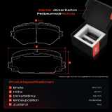 2x Bremsscheiben 4x Bremsbeläge Vorderachse für Hyundai Getz TB 1.1L 1.3L 1.4L 1.5L 1.6L 2002-2009