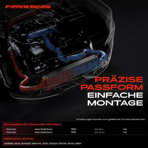 1x Ladeluftkühler Turbokühler für Chevrolet Aveo Stufenheck T300 1.3L 1.4L Bj ab 2011 Bild 1x Ladeluftkühler Turbokühler für Chevrolet Aveo Stufenheck T300 1.3L 1.4L Bj ab 2011