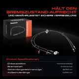 1x Seilzug Feststellbremse Hinterachse beidseitig für Ford Focus III C-Max II 2010-2020