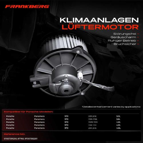 1x Gebläsemotor Innenraumgebläse für Porsche Panamera 970 2009-2016 Bild 1x Gebläsemotor Innenraumgebläse für Porsche Panamera 970 2009-2016