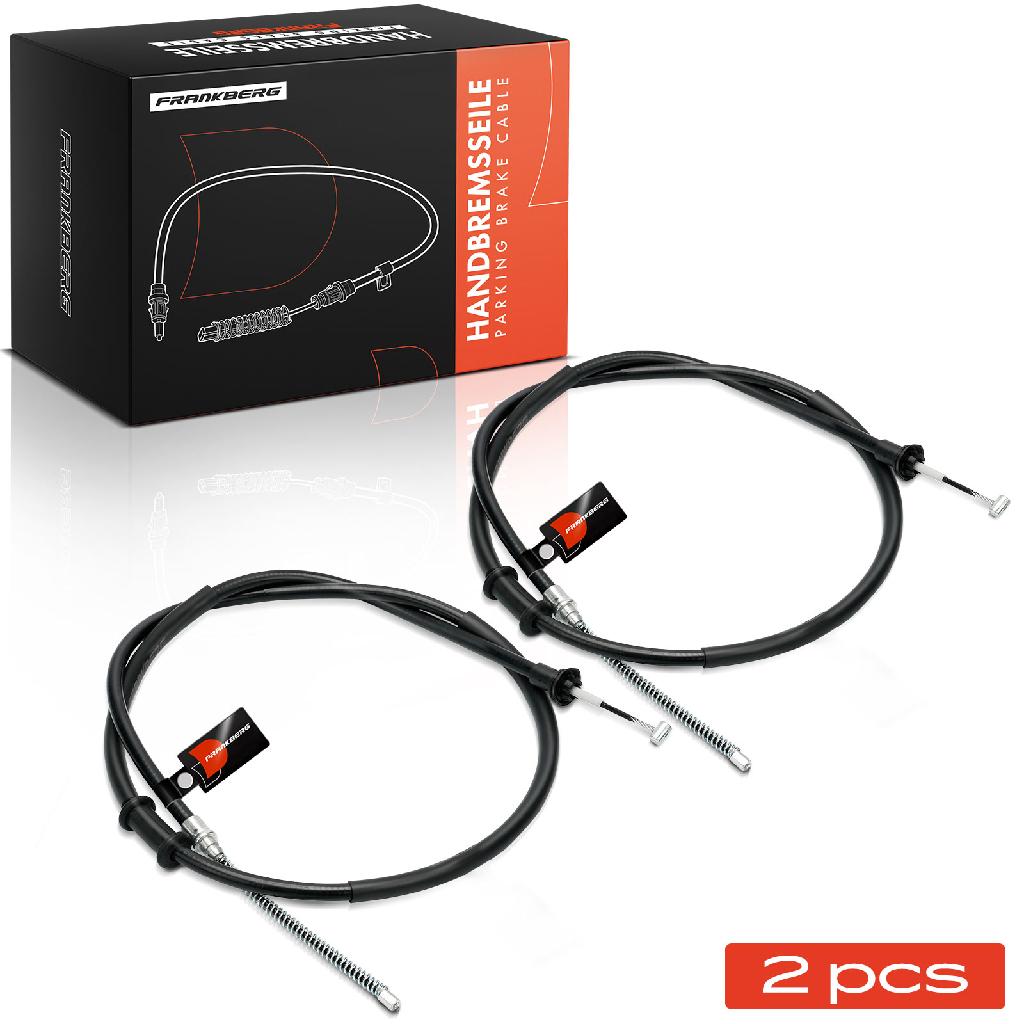 2x Seilzug Feststellbremse Hinterachse beidseitig für Fiat Idea 350 Lancia Musa Ypsilon 843